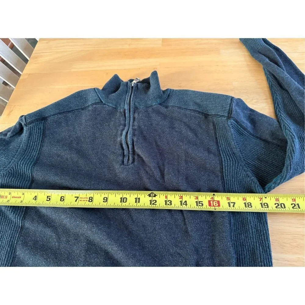 BKE Sweater Mens 1/4 Zip Long Sleeve Pullover SZ Small